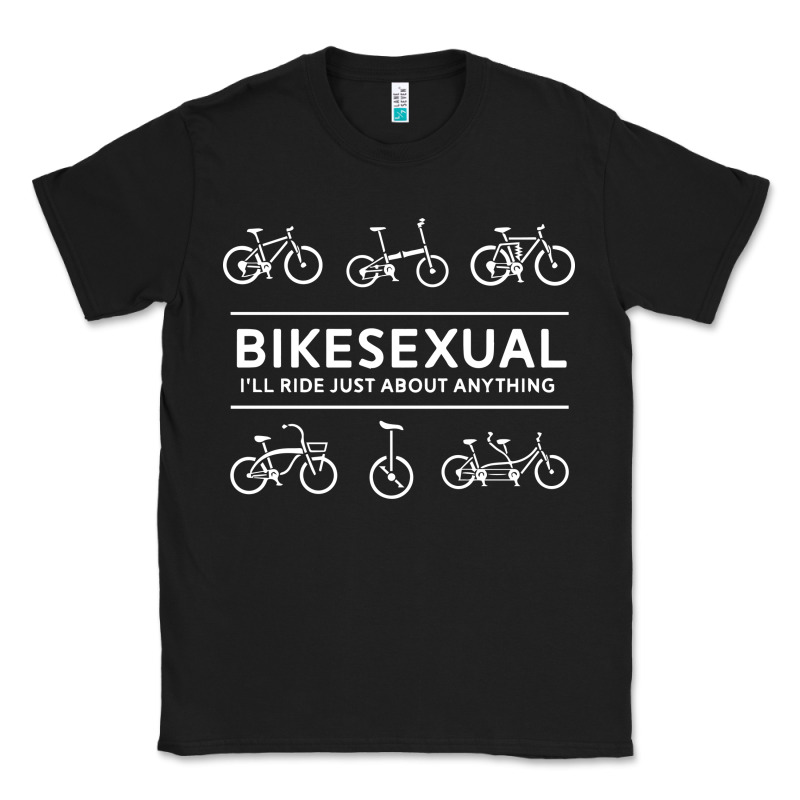 Bikesexual   Cyclist Bicycle Biking Bike Cycling T Shirt Tee Gift Classic Tee by DesigneFamous | Teevron