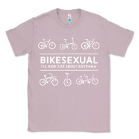Lilac bikesexual   cyclist bicycle biking bike cycling t shirt tee gift Classic Tee - DesigneFamous