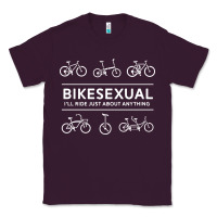 Plum bikesexual   cyclist bicycle biking bike cycling t shirt tee gift Classic Tee - DesigneFamous