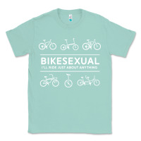 Seafoam bikesexual   cyclist bicycle biking bike cycling t shirt tee gift Classic Tee - DesigneFamous