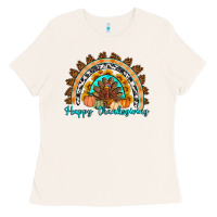 Bone Happy thanksgiving rainbow Ladies Tee - Artiststas