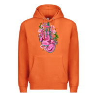 Carrot cancer boxing gloves with ribbon Premium Hoodie - AdoDesignShop