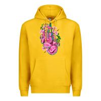 Lemon cancer boxing gloves with ribbon Premium Hoodie - AdoDesignShop
