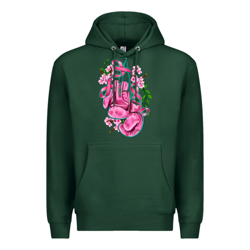 Cancer Boxing Gloves With Ribbon Premium Hoodie by AdoDesignShop | Teevron