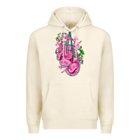 Tofu cancer boxing gloves with ribbon Premium Hoodie - AdoDesignShop