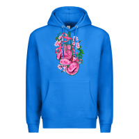 True Royal cancer boxing gloves with ribbon Premium Hoodie - AdoDesignShop