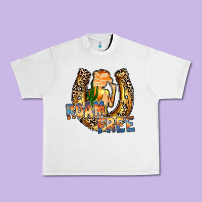 Cowgirl Horseshoe Urban Heavy Tee Designed By Racoondesign