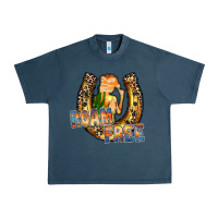 Midnight Navy cowgirl horseshoe Urban Heavy Tee - RacoonDesign