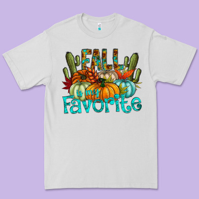 Fall Pumpkin Art Premium Tee Designed By Cowhidedigitalart