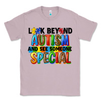 Lilac look beyond autism and see someone special Classic Tee - FaDigitalArtStudio