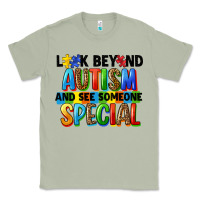 Matcha look beyond autism and see someone special Classic Tee - FaDigitalArtStudio