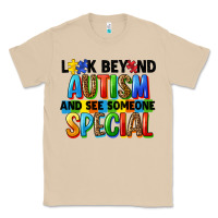 Mushroom look beyond autism and see someone special Classic Tee - FaDigitalArtStudio