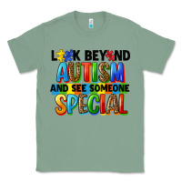 Sage look beyond autism and see someone special Classic Tee - FaDigitalArtStudio
