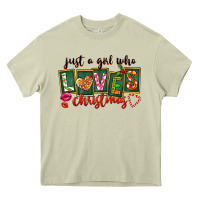 Mossy Just A Girl Who Loves Christmas Heavy Core Tee - FaDigitalArtStudio
