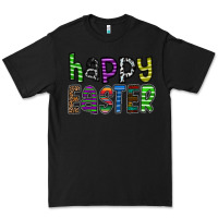 Black Happy Easter Premium Tee - CowhideDigitalArt