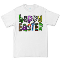 White Happy Easter Premium Tee - CowhideDigitalArt