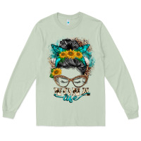 Matcha nona life messy bun Long Sleeve Tee - BarkalooDesign