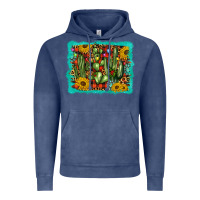 Vintage Denim cactus christmas Vintage Hoodie - BarkalooDesign