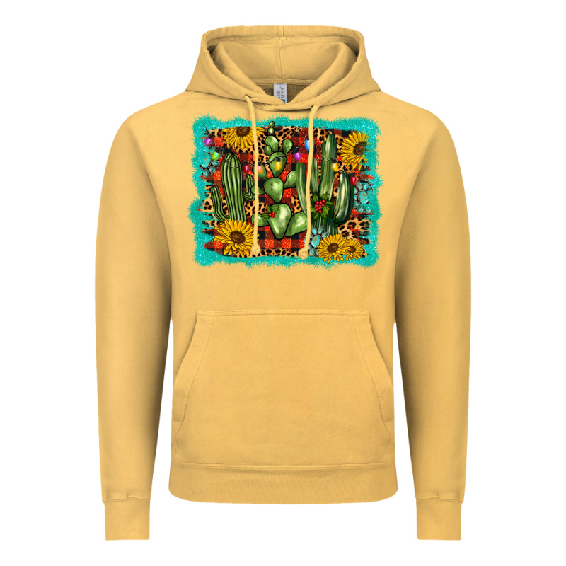 Cactus Christmas Vintage Hoodie by BarkalooDesign | Teevron