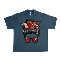 Midnight Navy football mom Urban Heavy Tee - RacoonDesign