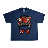 Navy football mom Urban Heavy Tee - RacoonDesign