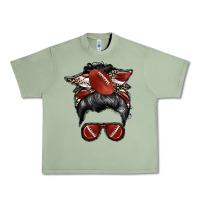 Oil Green football mom Urban Heavy Tee - RacoonDesign