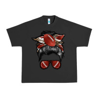 Pigment Black football mom Urban Heavy Tee - RacoonDesign