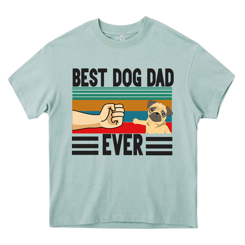 Best Dog Dad Ever Heavy Core Tee by Bettercallsaul | Teevron