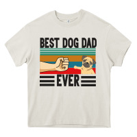 Cream Best Dog Dad Ever Heavy Core Tee - Bettercallsaul