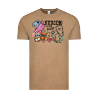 Vintage Coffee nursing in my heart Vintage Tee - RacoonDesign