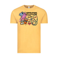Vintage Mustard nursing in my heart Vintage Tee - RacoonDesign