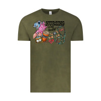 Vintage Olive nursing in my heart Vintage Tee - RacoonDesign