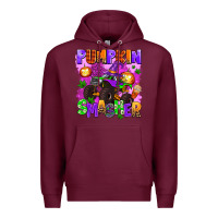 Burgundy pumpkin smasher Premium Hoodie - AdoDesignShop
