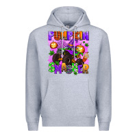 Heather Grey pumpkin smasher Premium Hoodie - AdoDesignShop