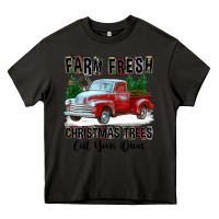 Asphalt Farm Fresh Christmas Trees Cut Your Own Heavy Core Tee - FaDigitalArtStudio