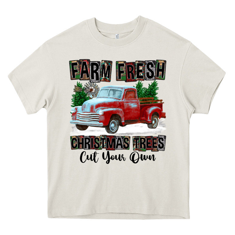 Farm Fresh Christmas Trees Cut Your Own Heavy Core Tee by FaDigitalArtStudio | Teevron