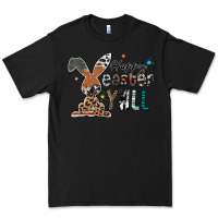 Black Happy Easter Y'all Premium Tee - CowhideDigitalArt