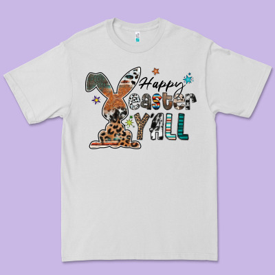 Happy Easter Y'all Premium Tee Designed By Cowhidedigitalart