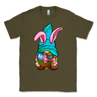 Army Green Easter Wicker Basket Gnome Classic Tee - BundleAndBundleShop