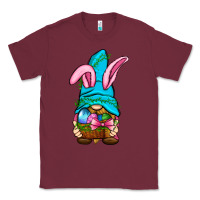 Burgundy Easter Wicker Basket Gnome Classic Tee - BundleAndBundleShop