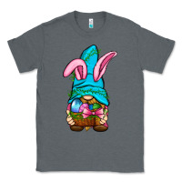 Charcoal Heather Easter Wicker Basket Gnome Classic Tee - BundleAndBundleShop