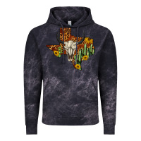 Cloud Black bull skull texas map western Vintage Hoodie - BarkalooDesign
