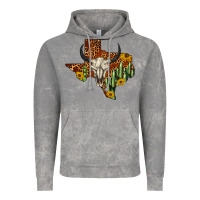 Cloud Rock bull skull texas map western Vintage Hoodie - BarkalooDesign