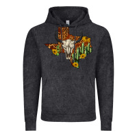 Vintage Arctic bull skull texas map western Vintage Hoodie - BarkalooDesign