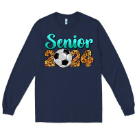 Navy soccer senior 2024 Long Sleeve Tee - BarkalooDesign