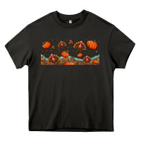Asphalt turkey thanksgiving pumpkin libbey glass Heavy Core Tee - BundleAndBundleShop