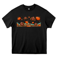 Black turkey thanksgiving pumpkin libbey glass Heavy Core Tee - BundleAndBundleShop