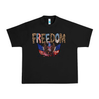 Black freedom Urban Heavy Tee - RacoonDesign