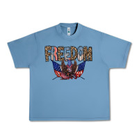 Pebble Blue freedom Urban Heavy Tee - RacoonDesign