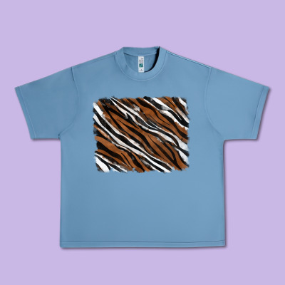 Tiger Zebra Background Urban Heavy Tee Designed By Ranaportraitstore